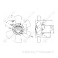 Radiator cooling fan for 80 COUPE VW